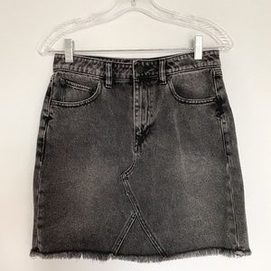 High-waisted Denim Mini skirt size small